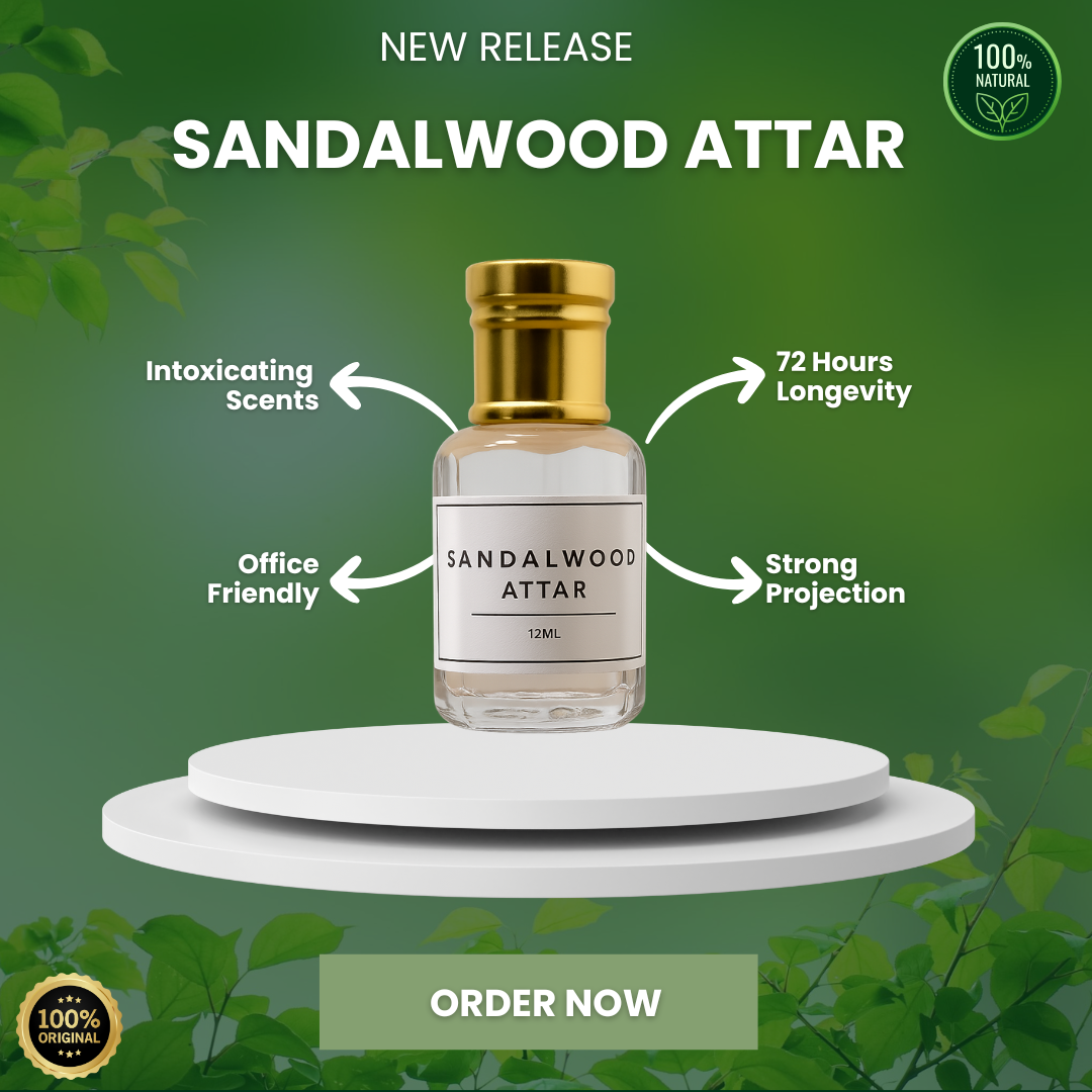 Sandalwood Attar – Pure Elegance in Every Drop
