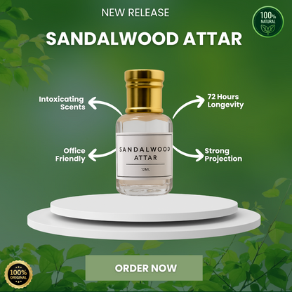 Sandalwood Attar – Pure Elegance in Every Drop