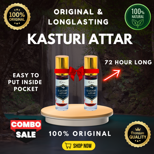 Kasturi Attar Combo – A combination of Pocket Friendly bottles & long lasting fragrance
